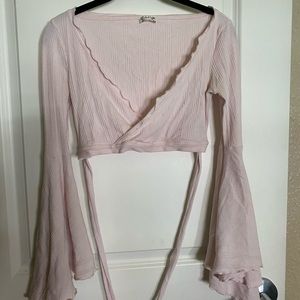 Wrap around crop top